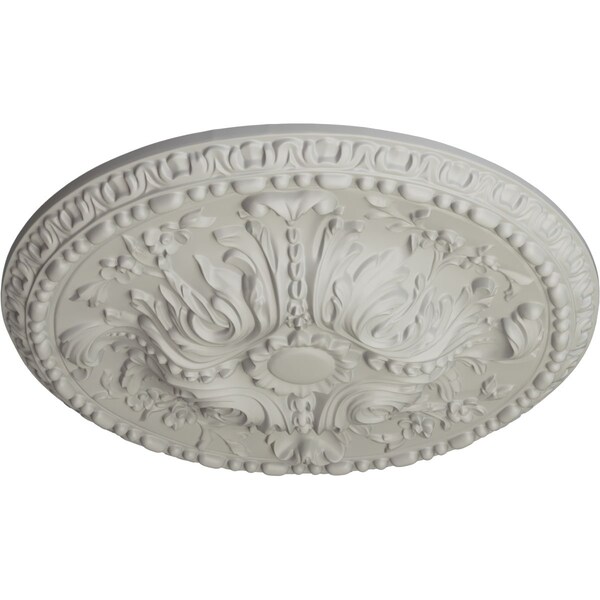 Amelia Ceiling Medallion (Fits Canopies Up To 2 3/8), Hand-Painted Pot Of Cream, 19 5/8OD X 3/4P